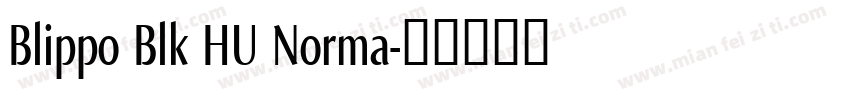 Blippo Blk HU Norma字体转换